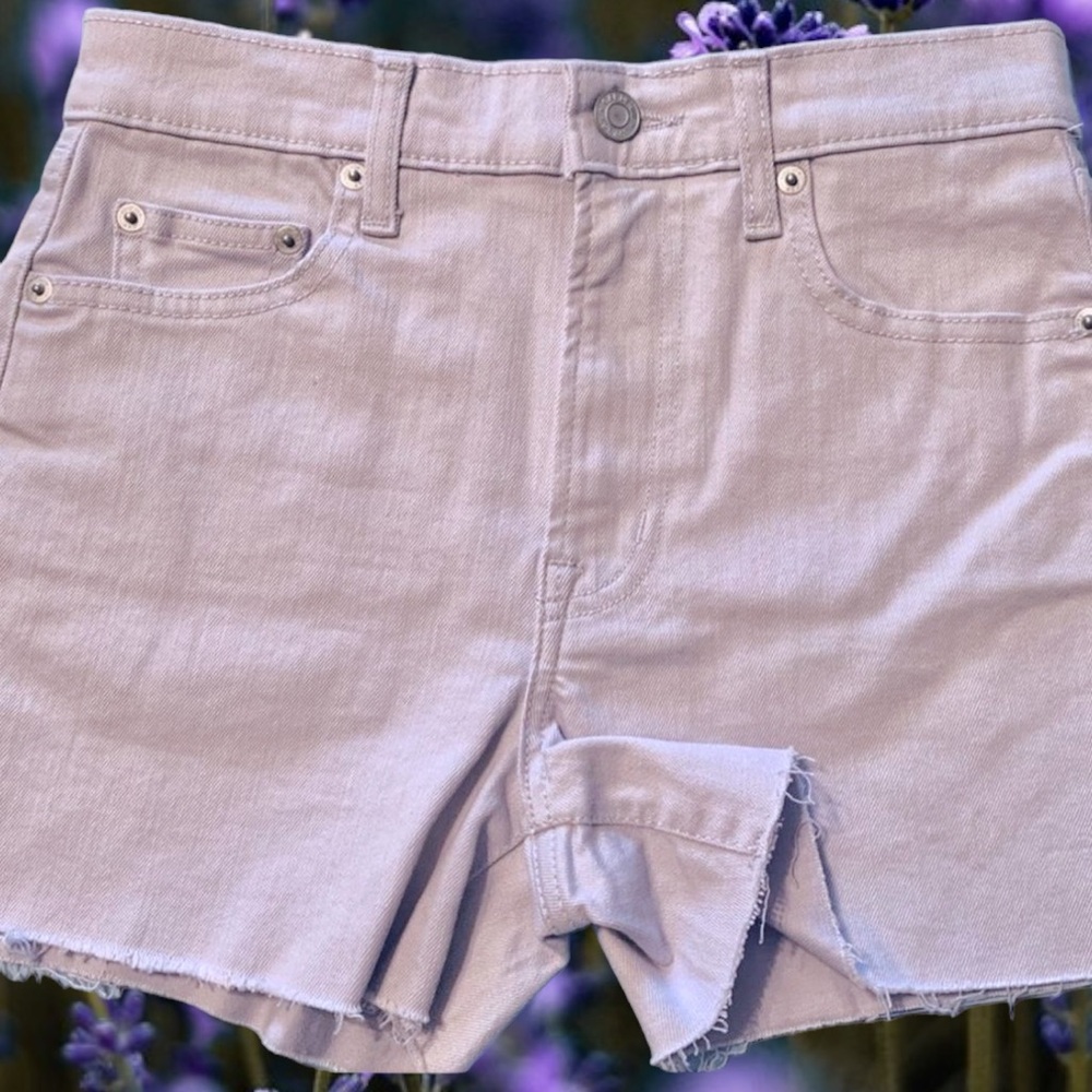 Gap Denim women’s EU 26 27 Lavender purple Cutoff shorts raw hem new US 2 4